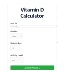 vitamin d Calculator