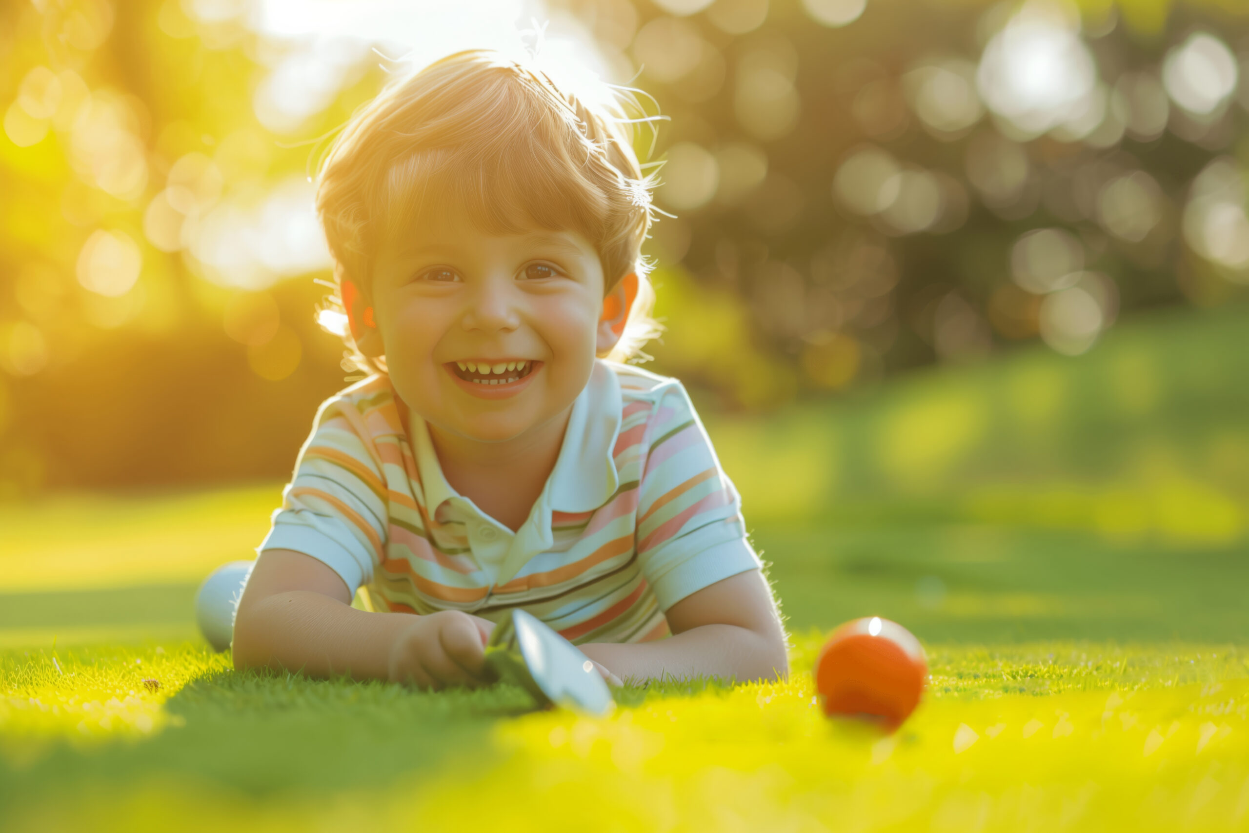 Child playing outdoors in the sun, highlighting the importance of Vitamin D for growth.