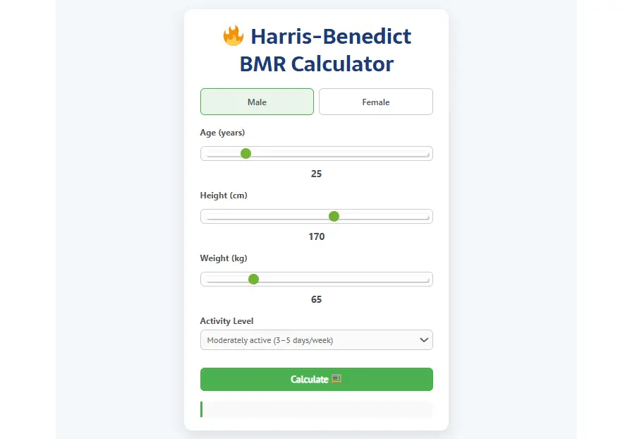 BMR Calculator