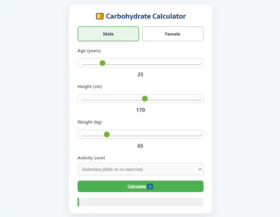 Carb Calculator