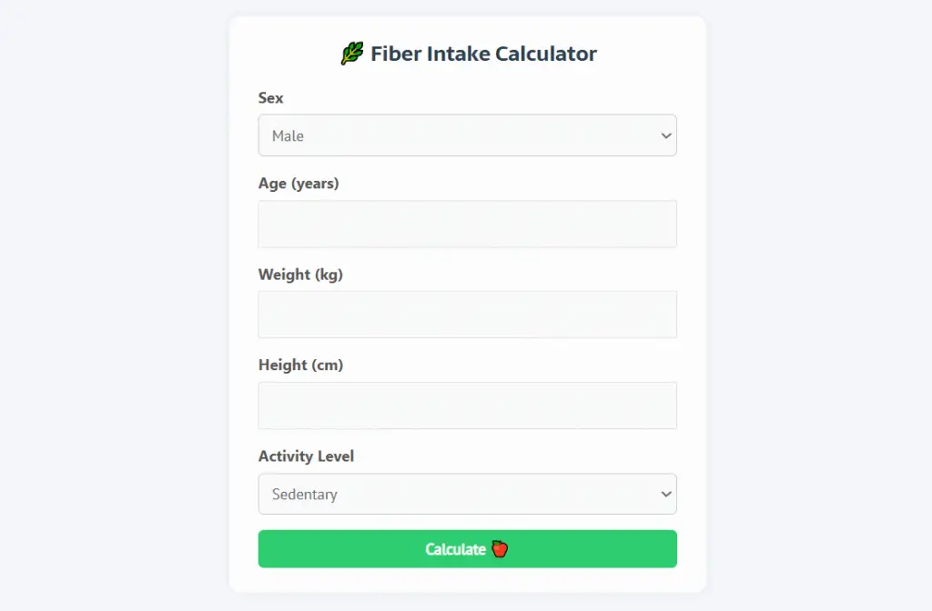 Fiber Calculator