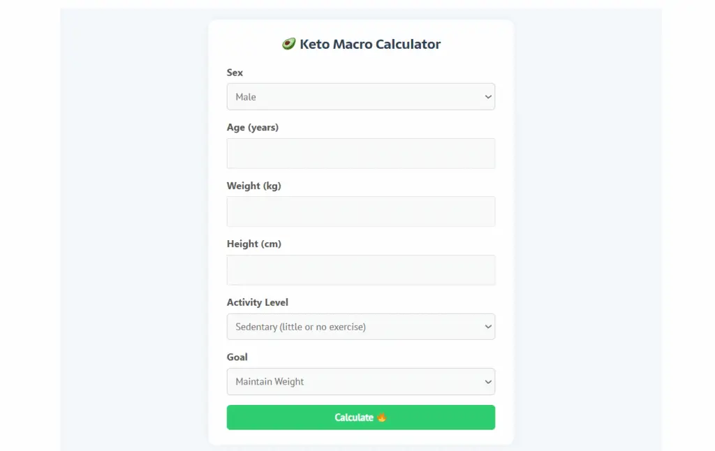 Keto Calculator
